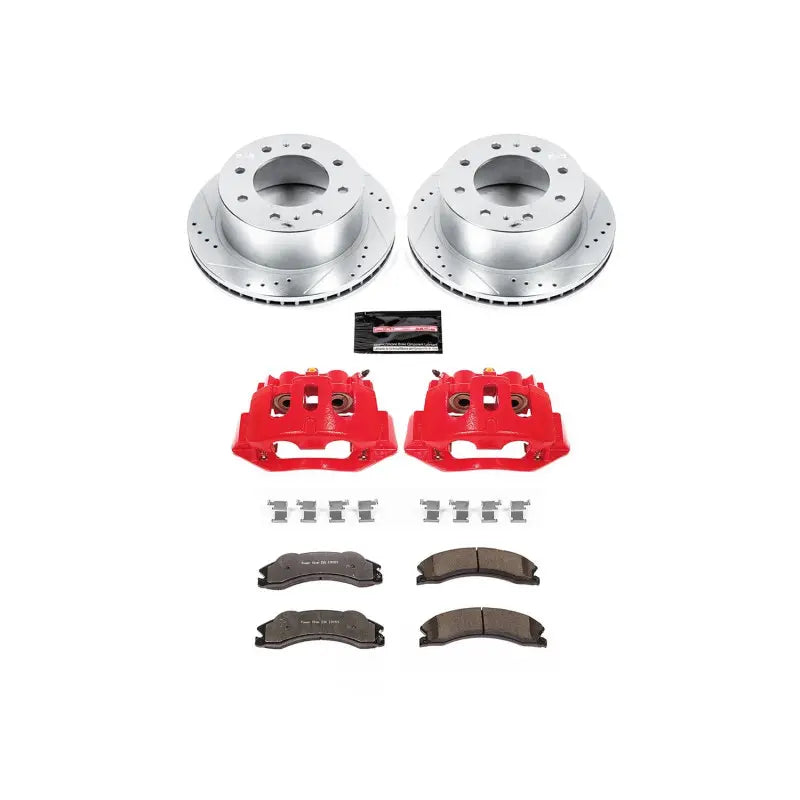 Power Stop 11-14 Chevrolet Silverado 2500 HD Z23 Evolution Kit w/ Calipers - Rear