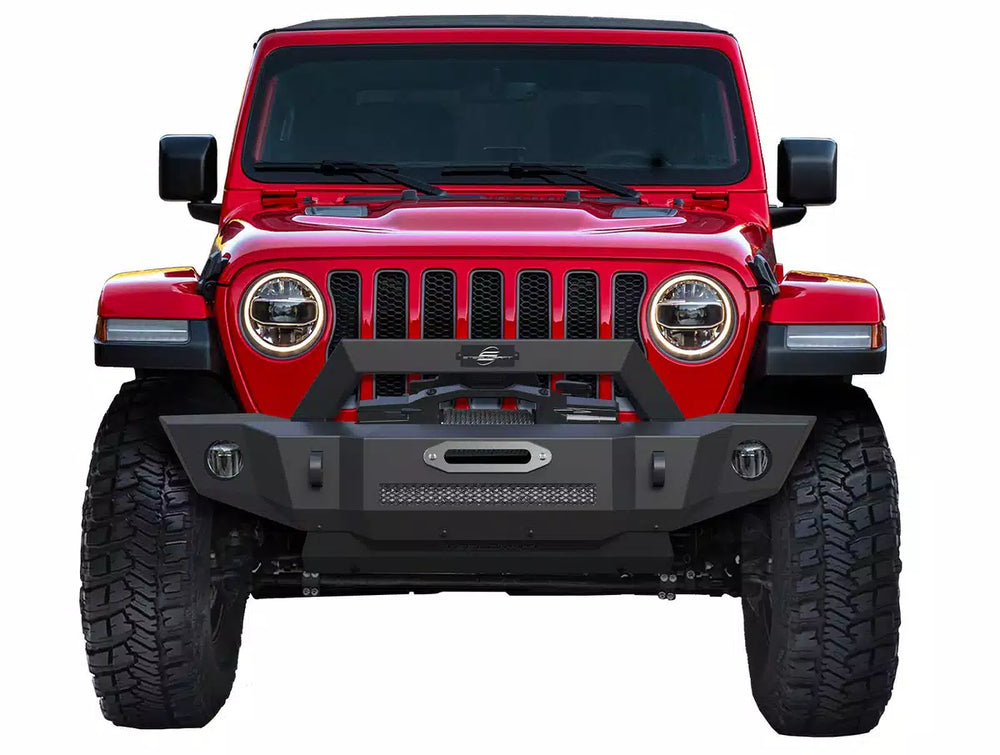 0721 WRANGLER JK/JL/ JT GLADIATOR 3IN ROUND BLACKOUT SERIES SIDEBARS TEXTURED BLACK
