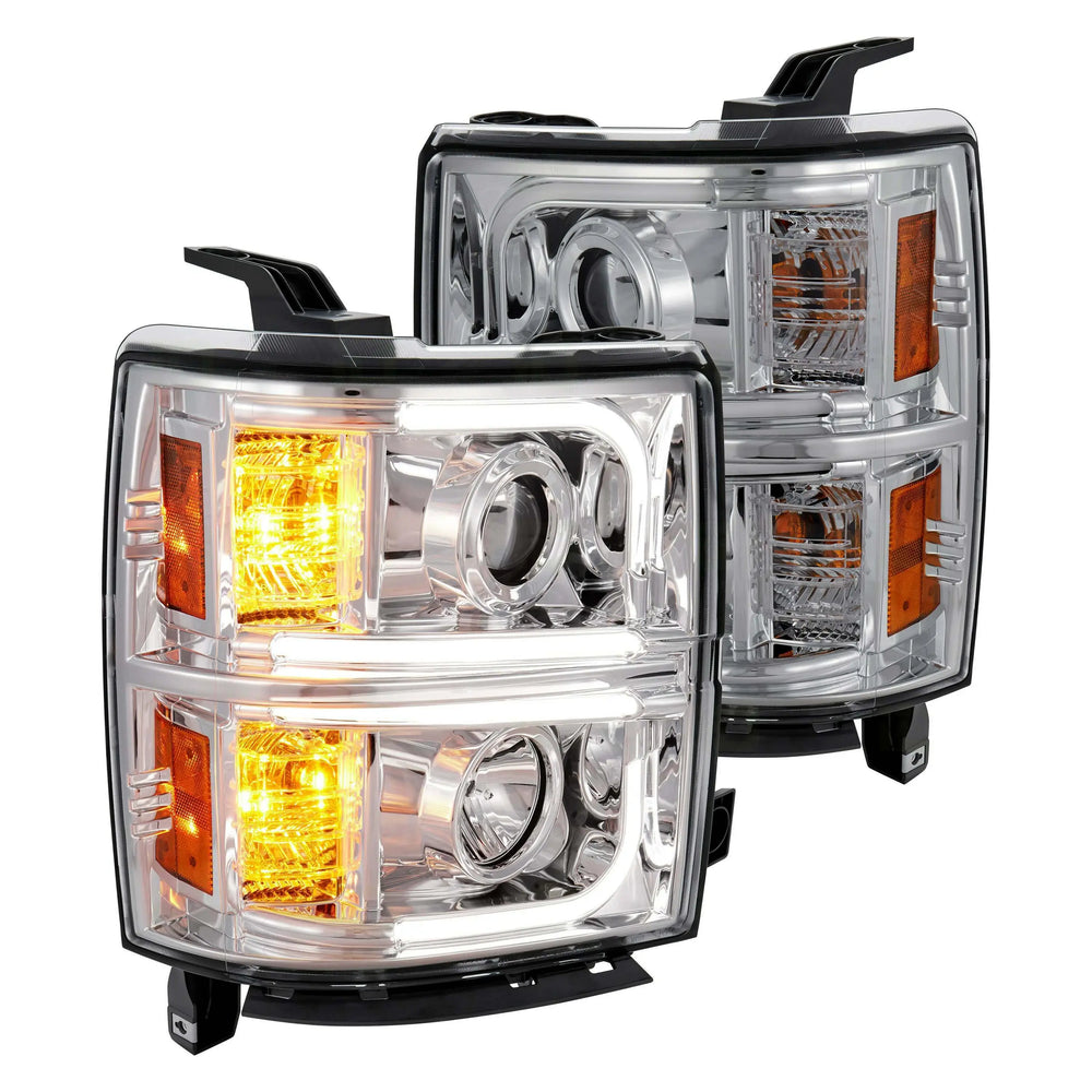 Recon Truck Accessories silver headlights
