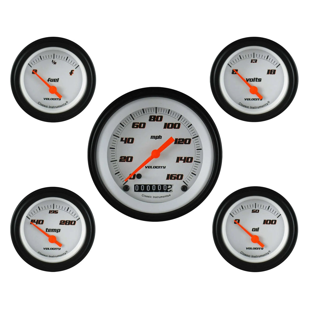 VELOCITY WHITE 5 GAUGE SET-GM