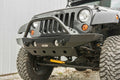 ~(90 lbs. 63X17X13)~ Destroyer Mid-Width Front Bumper w/ Bull Bar Bare Steel 2007-2017 Jeep JK Wrangler