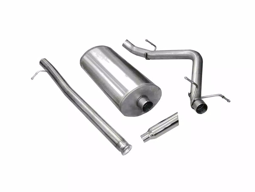 3.0 Inch Cat-Back Sport Single Side Exit Exhaust 4.0 Inch Slash Cut Polished Tip 10 Silverado Sierra