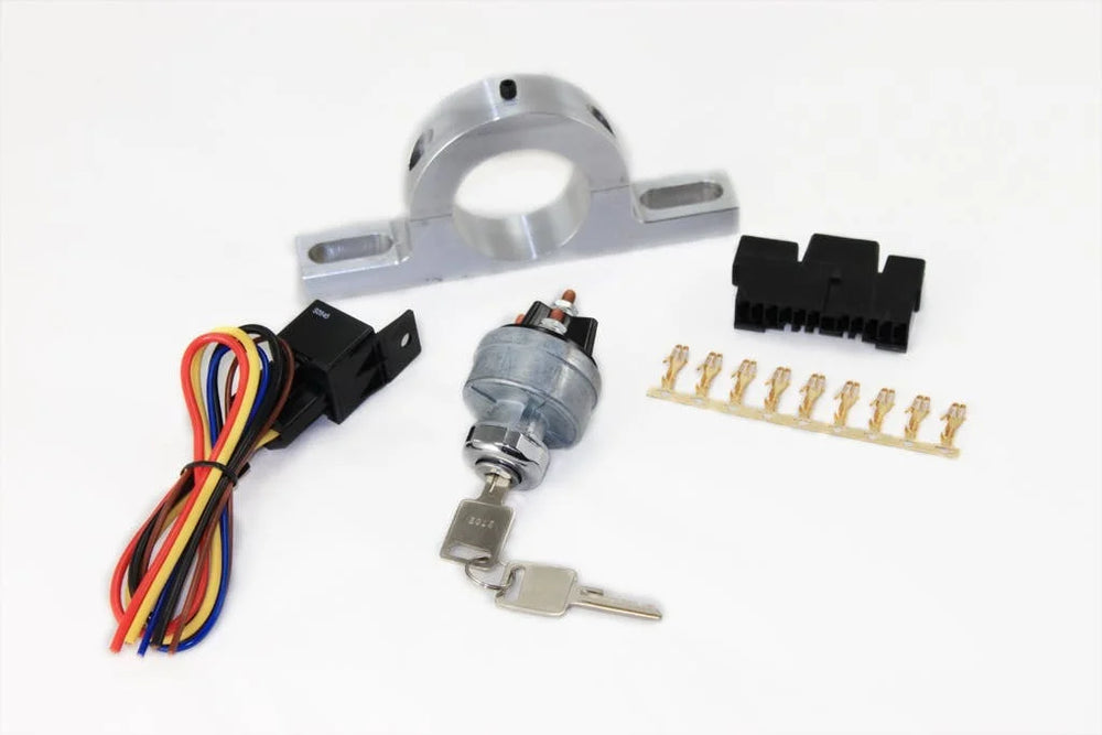 STEERING COLUMN STRAIGHT COLUMNSHIFT W/GM WIRING 2 IN DIA 30 INCH LENGTH STAINLESS POLISHED FINISH