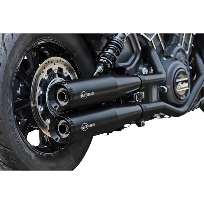 S&S Cycle black slip-on exhaust