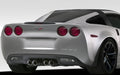 2005-2013 Chevrolet Corvette C6 Duraflex Stingray Look Roof Window Rail Halo Kit - 3 Piece - Includes Stingray Look Window Rails (109342) Stingray Look Halo (109343)