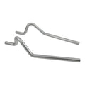 Pre-Bent Tailpipes Fits 1965-1973 Ford Mustang Without Staggered Shocks, 1967-1973 Mercury Cougar Flowmaster
