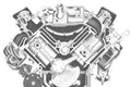 PISTON KIT, 4.33BORE 1.90CH -27CC R