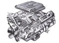 PISTON KIT, 4.33BORE 1.90CH -27CC R