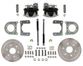 LEED Brakes Rear Disc Brake Kit  with Plain Rotors and Zinc Plated Calipers