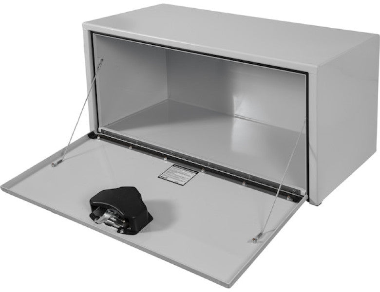 18X18X72IN WHITE STEEL UNDERBODY TRUCK BOX