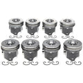 Mahle OE Ford 6.0L Diesel V8 144060-030 w/ PCR Piston With Rings Set (Set of 8)