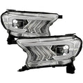 1922 RANGER HALOGEN ONLY FULL LED PROJECTOR HEADLIGHTS BLACK