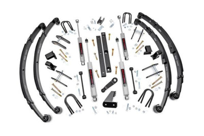 1x 1618BOX2 2x 8063 1x 1620BOX3 2x 8064 4.5 Inch Lift Kit Power Steering Jeep Wrangler YJ 4WD (87-95)