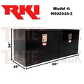 STEEL UNDERBODY 60X24X18 2 DOORS BLK