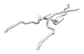 Crossmember Back w X-Pipe Exhaust System 94-96 Chevy Impala SS Split Rear Dual Exit 2.5 in Intermediate And Tail Pipe Turbo Pro Mufflers Hardware Incl Tip Not Incl Pypes Exhaust
