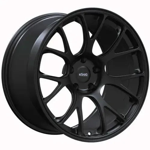 Konig Forged F1M 19X9 5X130 ET50 Satin Black Knurled Bead