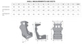 MOMO Daytona EVO XL Halo Race Seat - Black
