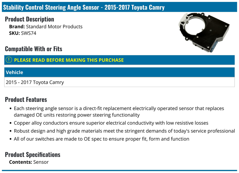 INTERMOTOR STEERING ANGLE SENSOR