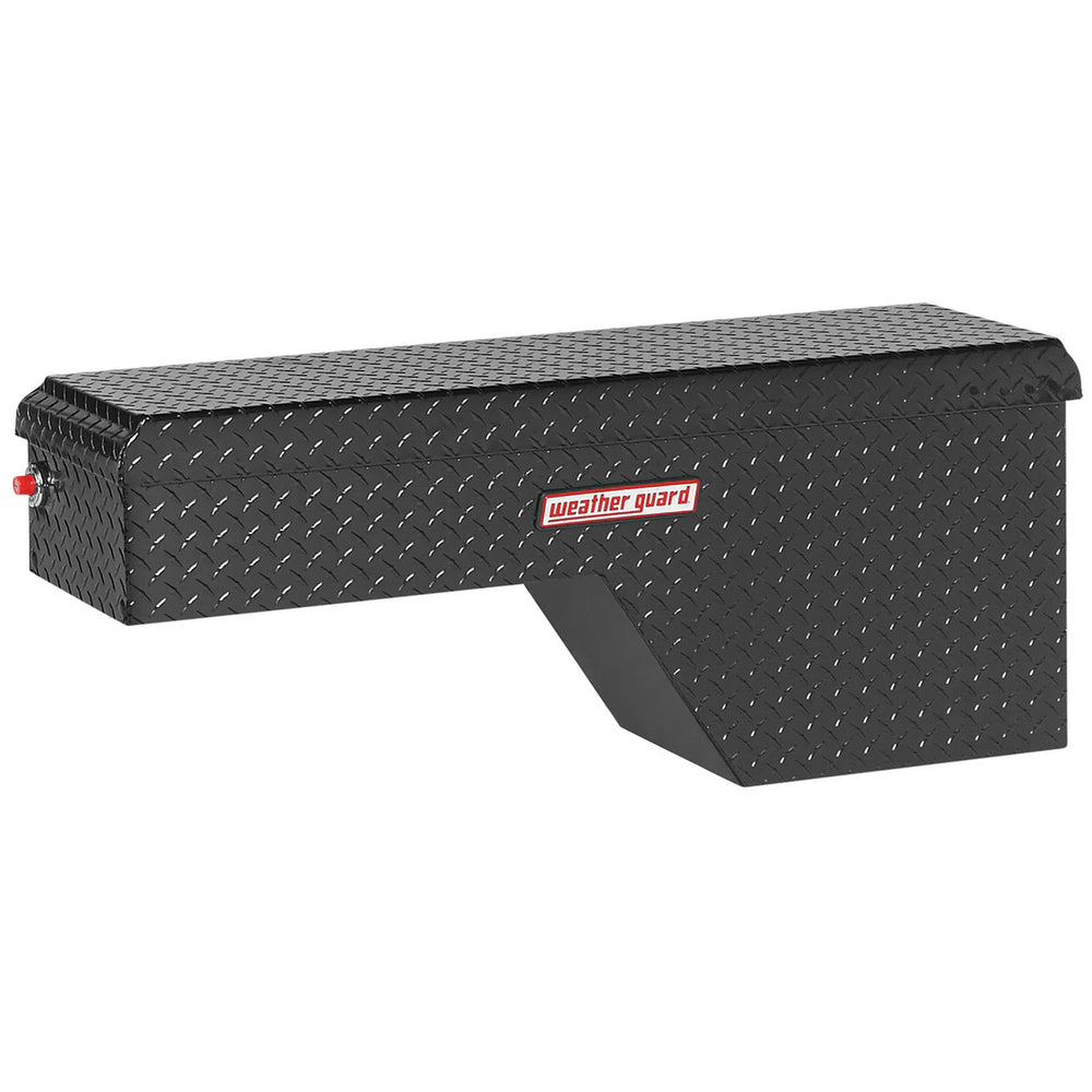 ALUMINUM PASSENGER SIDE WHEEL WELL BOX 3.4 CU FT (FULLSIZE TRUCKS W/8 FT BEDS) GLOSS BLACK FINISH