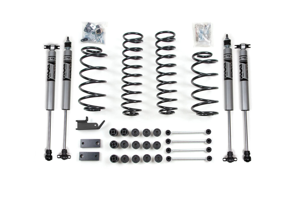 19972006 JEEP TJ 4.25IN COMBO SUSP LIFT KIT W/MOTOR MOUNT SPACERFRT COIL RR COILFOX SHKS