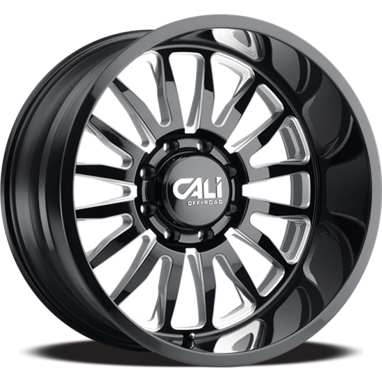 CALI OFF-ROAD SUMMIT 9110 GLOSS BLACK MILLED SPOKES 26X14 6-135 -76MM 87.1MM