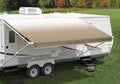 FIESTA 14FT L X 8FT EXT. CAMEL SHALE FADE VINYL MANUAL PATIO AWNING