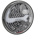 J.W. Speaker 12V DOT LED High Low Beam Heated Headlight w Built In Turn Signal - Black - 2 Light Kit (Canada) 0558153