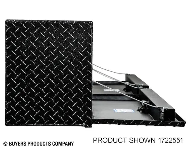 16X13X72 TEXTURED MATTE BLACK DIAMOND TREAD ALUMINUM TOPSIDER TRUCK BOX