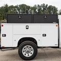 16X13X72 TEXTURED MATTE BLACK DIAMOND TREAD ALUMINUM TOPSIDER TRUCK BOX
