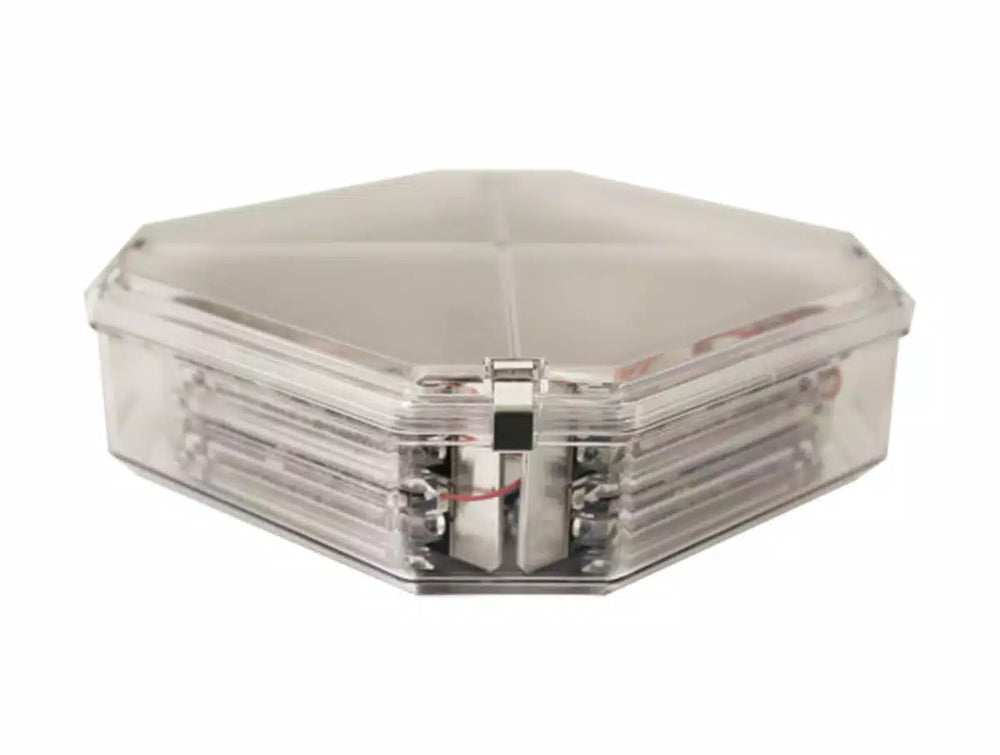 DUOBEAM MINIBAR 27 SERIES 10IN 4SIDED REF8 12VDC CLEAR/AMBER