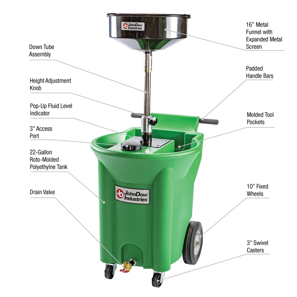 22GALLON PORTABLE ANTIFREEZE DRAIN