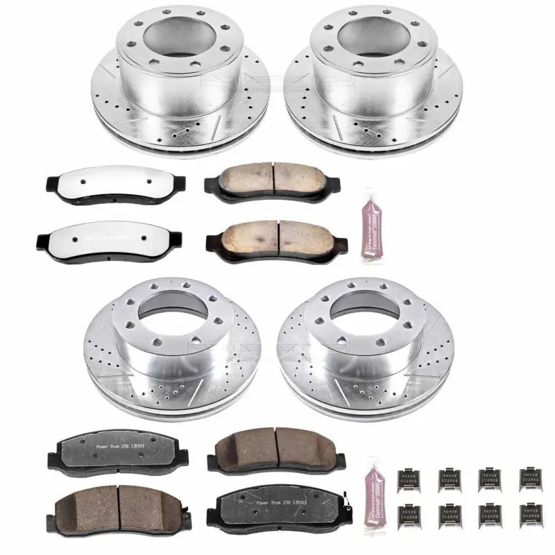 Power Stop 09-10 Ford F-250 Super Duty Front & Rear Z23 Evolution Brake Kit