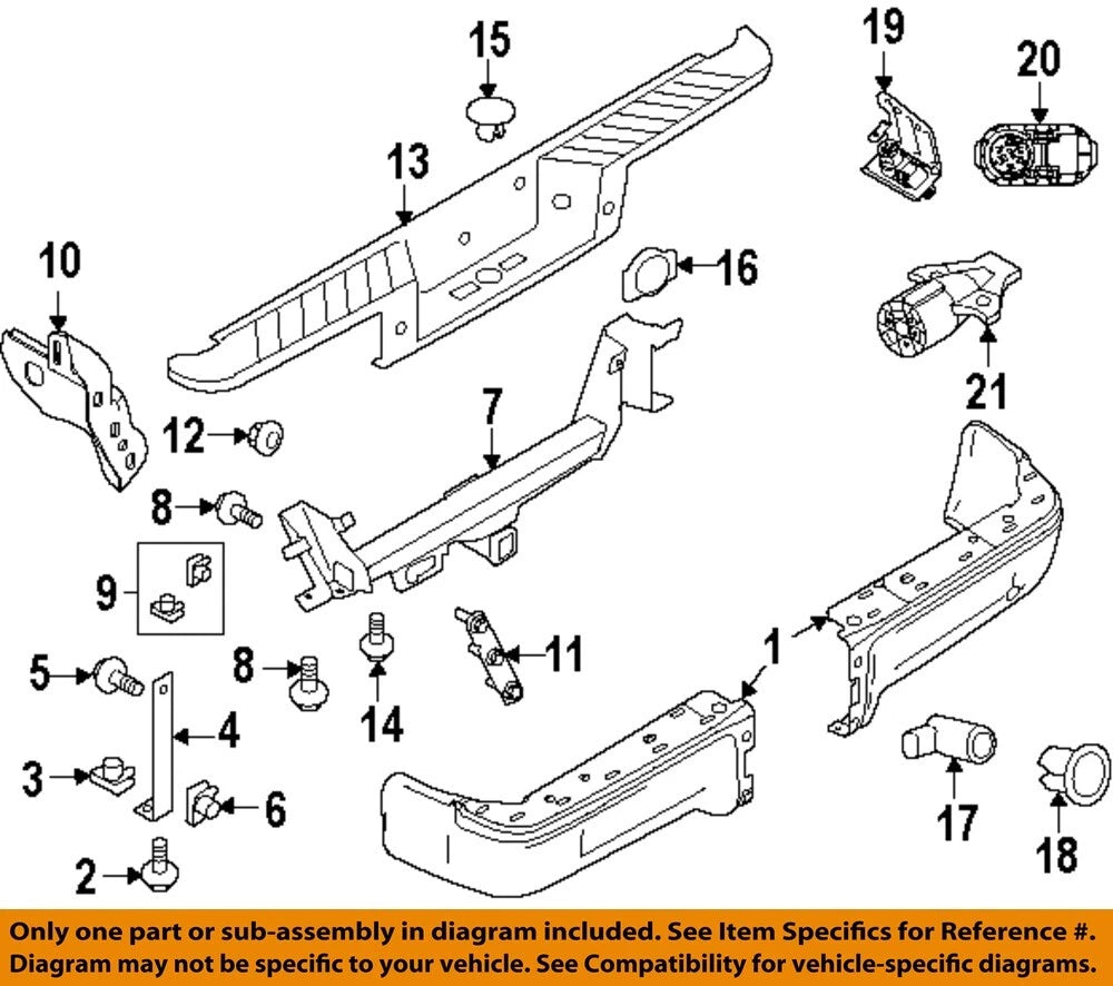 CAPA 0914 FORD F150 STYLESIDE W/SENSOR HOLES W/TOWING (CLASS III HITCH) BLACK