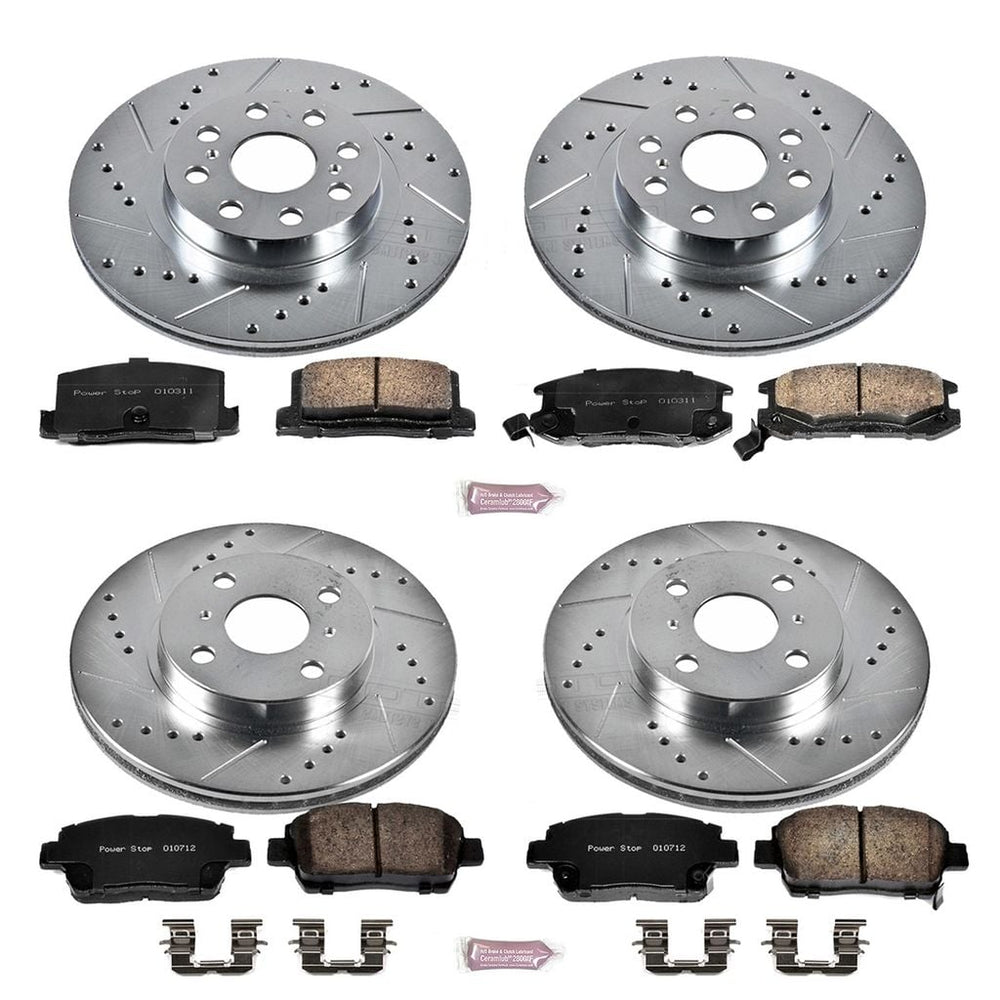 Power Stop 00-05 Toyota MR2 Spyder Front & Rear Z23 Evolution Sport Brake Kit