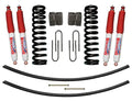 Suspension Lift Kit w/Shock Nitro Shocks 9 Inch Lift Incl. Front Coil Springs Rear Add-A-Leafs Rear U Bolt Kit Rear Block Skyjacker