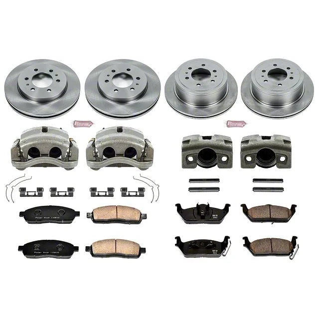 Power Stop 2009 Ford F-150 Autospecialty Kit w/ Calipers - Front and Rear