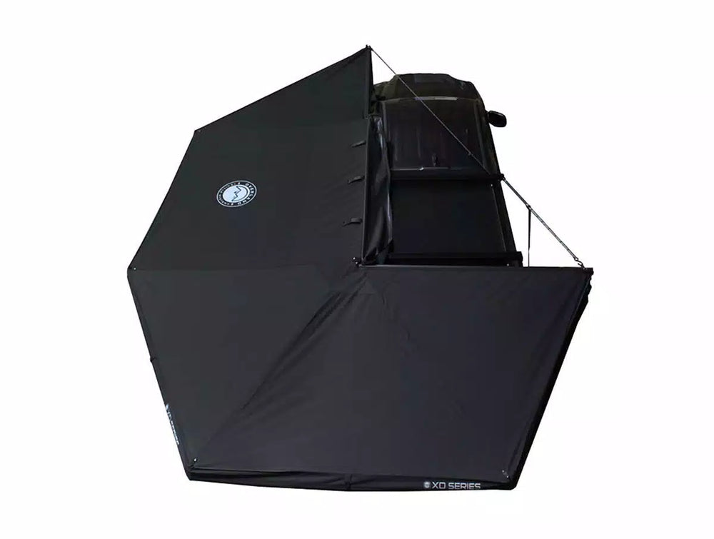 Overland Vehicle Systems XD Nomadic 270 - Awning W Lights Black Out Driver Side Black Body Black Trim Black Travel Cover - No Brackets No Hardware