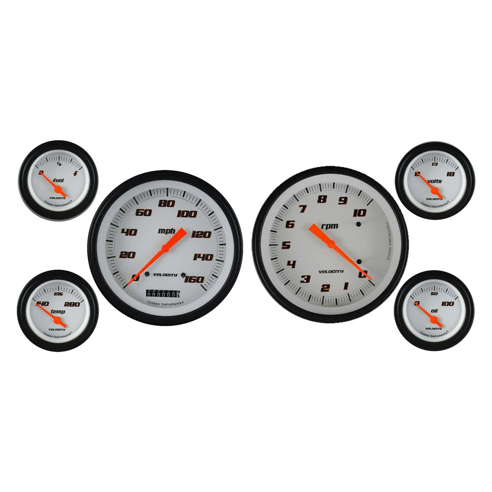 VELOCITY WHITE 6 GAUGE SET