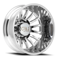 CALI OFF-ROAD SUMMIT DUALLY REAR LIFTED 9110 POLISHED MILLED SPOKES 22X8.25 8-210 -232MM 154.2MM