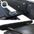 Overland Vehicle Systems XD Nomadic 270 - Awning W Lights Black Out Passenger Side Grey Hex Black Trim Black Travel Cover - No Brackets No Hardware