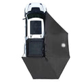Overland Vehicle Systems XD Nomadic 270 - Awning W Lights Black Out Passenger Side Grey Hex Black Trim Black Travel Cover - No Brackets No Hardware