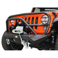 Fishbone Offroad 07-18 Jeep Wrangler JK Front Winch Bumper W/Grille Guard Manowar Series