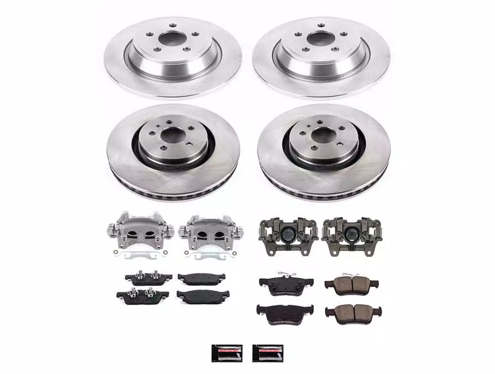 Power Stop 19-21 Lincoln Nautilus Front and Rear Autospecialty Kit w/Cals