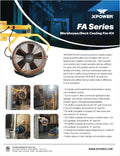 18IN COOLING FAN W/ 3HR TIMER MOBILE TROLLEY AND L30 LED SPOTLIGHT YELLOW