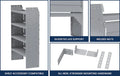 ADJUSTABLE SHELF UNIT 32x60x14