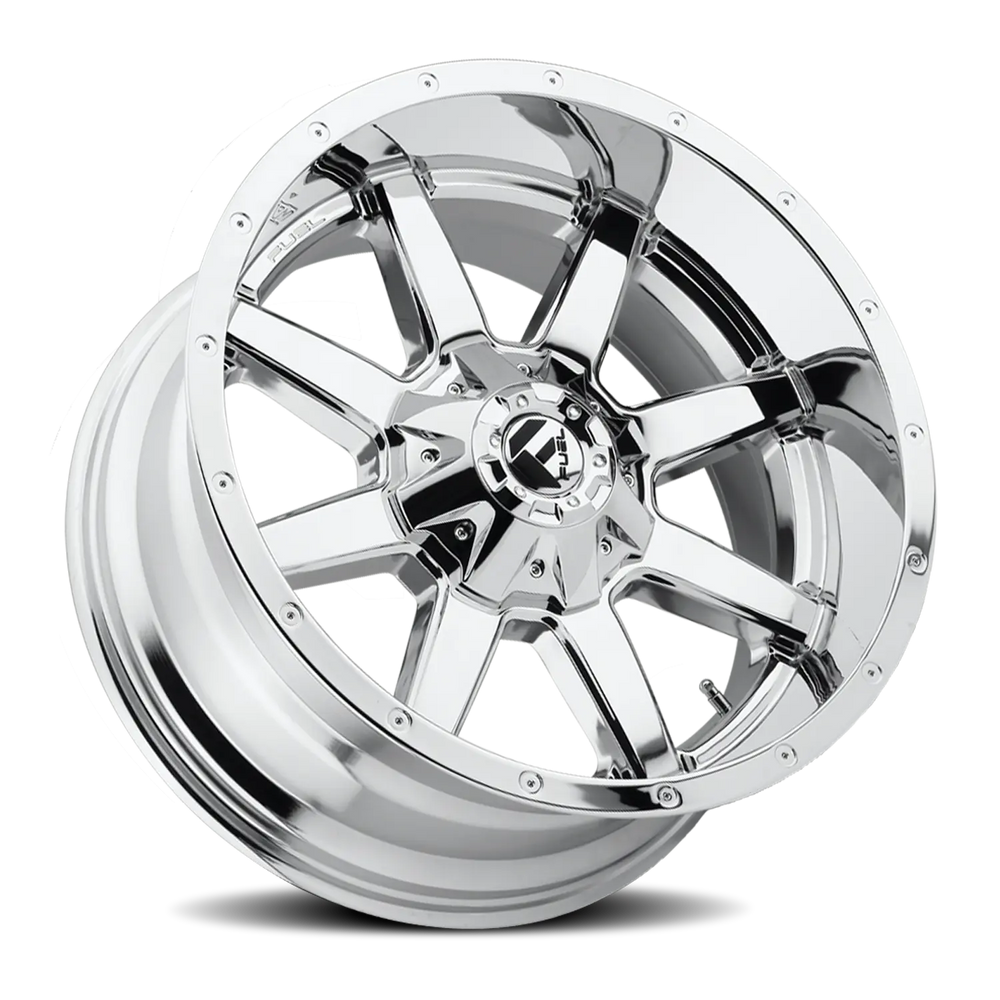 ~(52 lbs. 25X25X15)~ MAVERICK 22x12 5x139.70/5x150.00 CHROME PLATED (-44 mm)