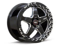 Weld S904 15x10 Ventura Beadlock 5x115 ET22 BS6.4 Gloss BLK MIL DIA 78.1