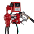 57 LPM 12V DC PUMP 3/4IN X 3.6 M HOSE 3/4IN AUTOMATIC NOZZLE (UNLEADED SPOUT & RED COVER)