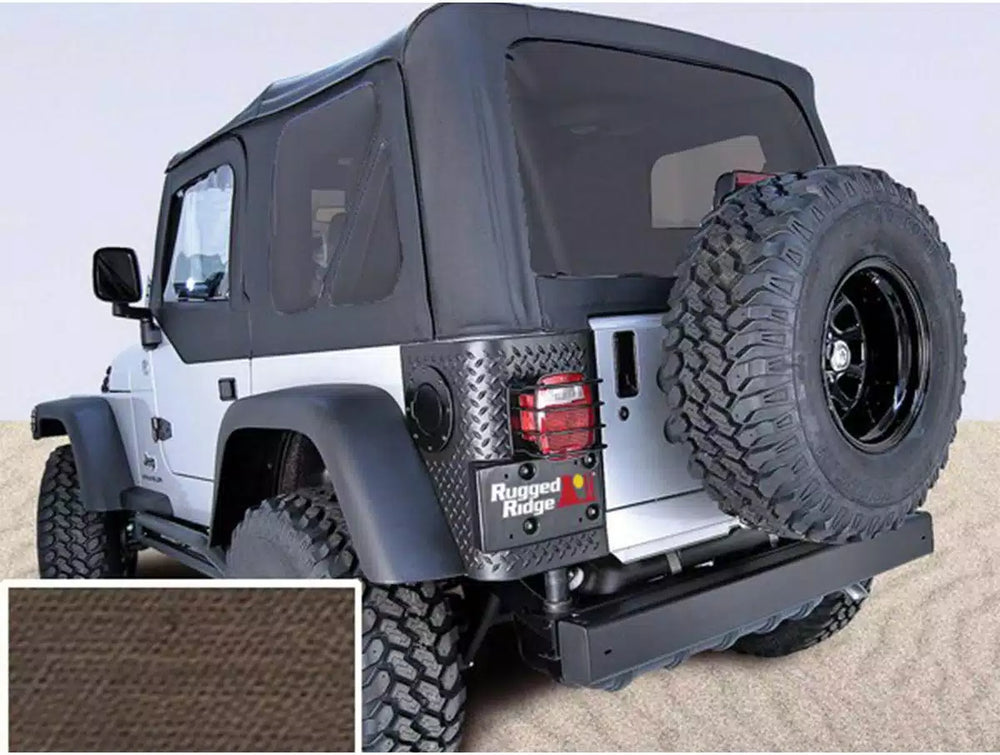 XHD Soft Top, Khaki, Tinted Windows; 97-06 Jeep Wrangler TJ