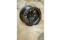 Baja Built Renegade 17x9 5x5 -12mm 4.5 Offset Matte Black Finish Matte Black Beadlock Ring For Jeep JK JL JT